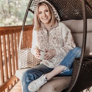 XS | Target Soft Oversized Women’s Mock Turtleneck Quarter Zip Pullover Sweater